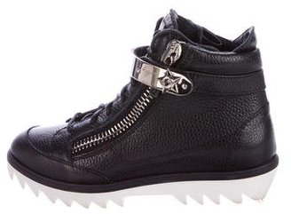 Giuseppe Zanotti Leather High-Top Sneakers