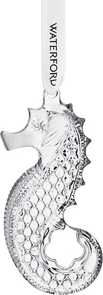 Waterford Christmas Seahorse Ornament in Clear