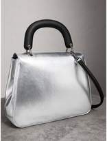 Thumbnail for your product : Burberry The Medium DK88 Top Handle Bag in Metallic Leather