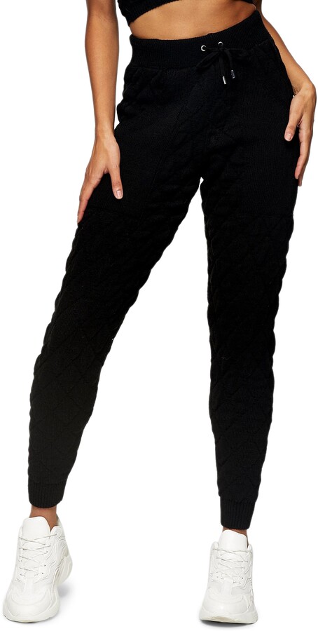 quilted joggers womens