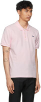 Thumbnail for your product : MAISON KITSUNÉ Pink & Navy Fox Patch Classic Polo
