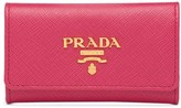 Thumbnail for your product : Prada Logo-Plaque Keychain Wallet