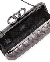 Thumbnail for your product : Diane von Furstenberg Sutra Mini Metallic Clutch Bag, Pewter