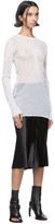 Thumbnail for your product : Ann Demeulemeester White Sheer Foggy Sweater