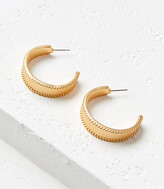 Thumbnail for your product : LOFT Ornate Hoop Earrings