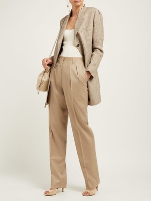 Giuliva Heritage Collection The Adele Straight-leg Wool Trousers - Beige