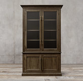 Thumbnail for your product : Restoration Hardware 20th C. English Brass Bar Pull Glass Double-Door Sideboard & Hutch