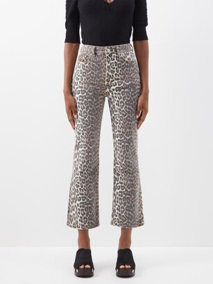 Leopard Leopard Print Betzy Cropped Jeans