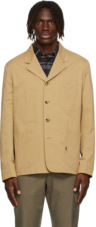 beige cotton jacket