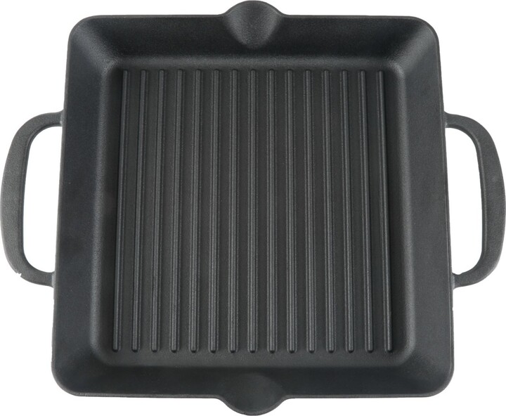 Martha Stewart Cast Iron 12" PreSeasoned Square Grill ShopStyle