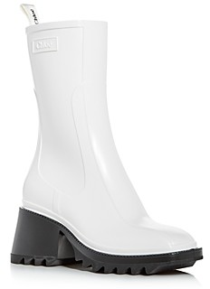 wedge heel rain boots