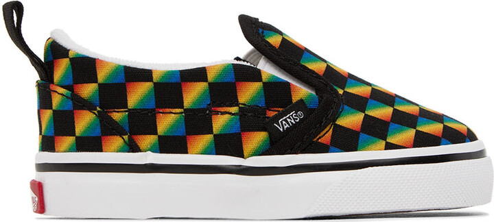 Vans Baby Multicolor Checkerboard Slip-On V Sneakers - ShopStyle Boys' Shoes
