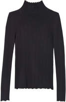 Thumbnail for your product : Rebecca Taylor Pointelle Knit Turtleneck Pullover