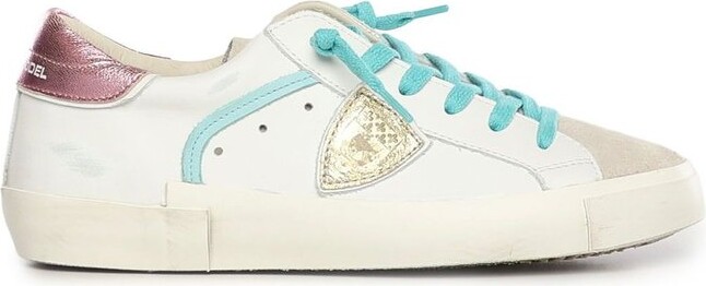 Philippe Model Logo Patch Lace-Up Sneakers