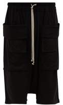 Thumbnail for your product : Rick Owens Creatch Cotton Cargo Shorts - Mens - Black