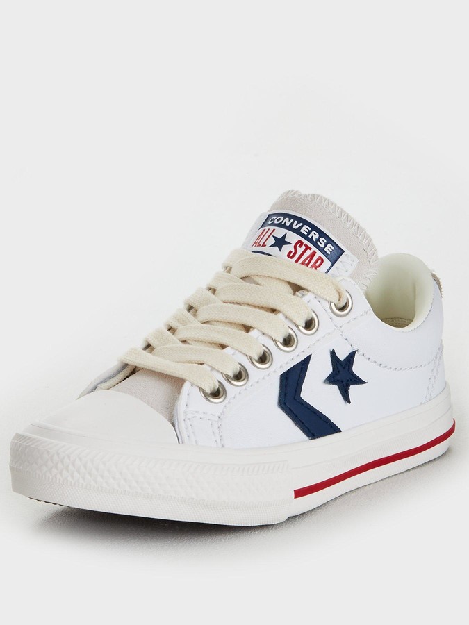 Converse Star Player Ev Ox Junior Trainers White/Navy/Red - ShopStyle Boys'  Shoes