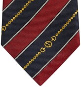 Thumbnail for your product : Gucci Interlocking G chain jacquard silk tie