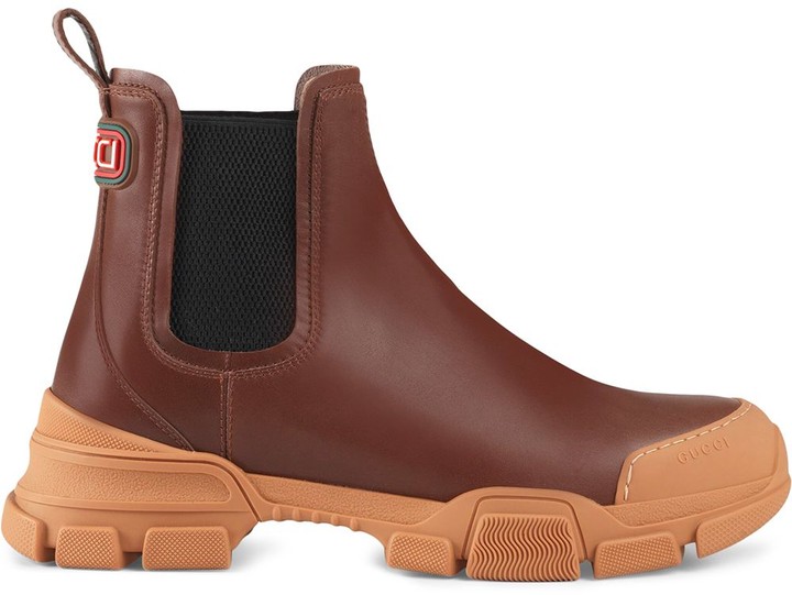 Gucci chunky sole Chelsea boots - ShopStyle