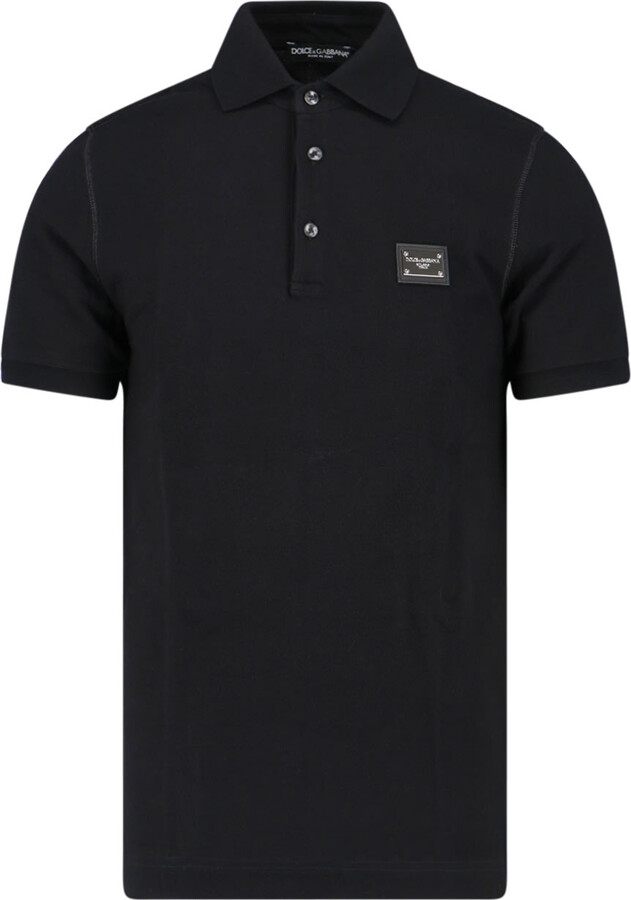 Dolce & Gabbana Logo Plaque Polo Shirt