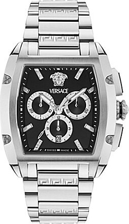 Men's Versace Dominus Chronograph Stainless Steel Bracelet Watch