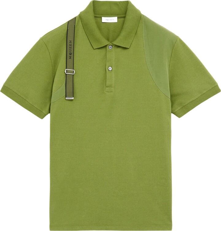 Alexander McQueen Cotton Harness Polo Shirt