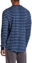 Thumbnail for your product : Heritage Long Sleeve Stripe Henley Slim Fit Tee