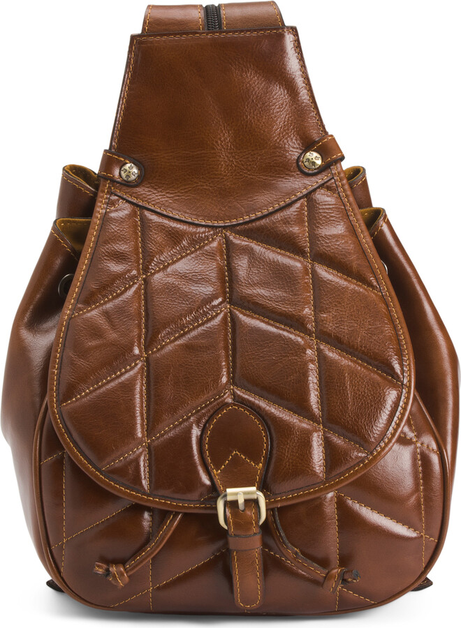 Patricia Nash Itala Quilted Leather Sling Saddle Bag ShopStyle