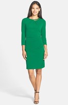 Thumbnail for your product : Tahari Embellished Jersey Sheath Dress