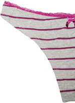 Thumbnail for your product : Wet Seal Heathered Stripe Thong