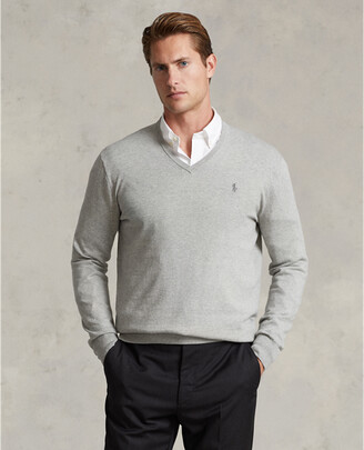 Polo Ralph Lauren Polo Slim Fit Cotton V-Neck Sweater - ShopStyle