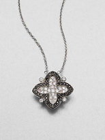 Thumbnail for your product : Jude Frances Semi-Precious Multi-Stone Clover Pendant Necklace