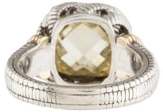 Judith Ripka Crystal Cocktail Ring