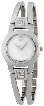 Movado 0606617 Stainless Steel White Mother Of Pearl Dial 25mm Womens Watch