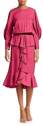 Johanna Ortiz Harlem Renaissance Peplum Dress