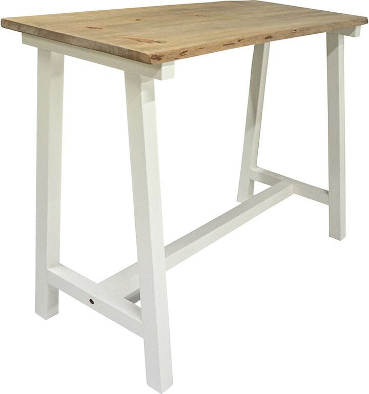 Zealand Trestle Console Table - Light White/Natural