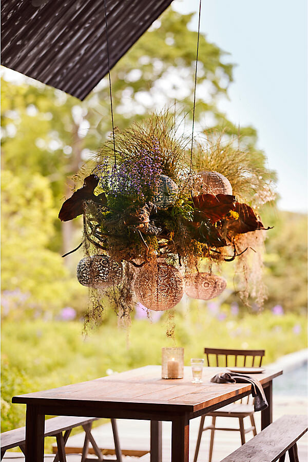 Monstera Solar Lantern