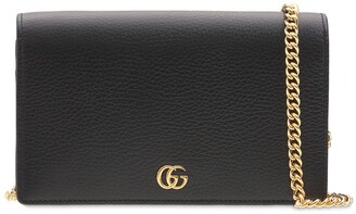 Gucci GG Marmont leather chain wallet