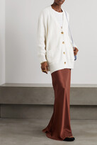 Thumbnail for your product : ATM Anthony Thomas Melillo Ribbed Pointelle-knit Cardigan - Off-white - small