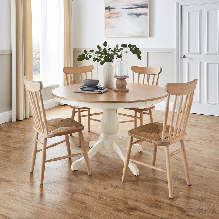Dunelm Madeline Round Dining Table Ivory ShopStyle