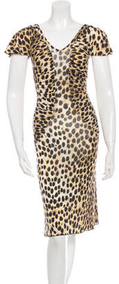 Just Cavalli Cheetah Jersey Dress
