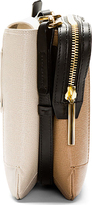 Thumbnail for your product : Lanvin Ecru & Tan Leather Beyond Le Jour Shoulder Bag