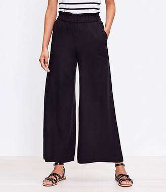 loft wide leg pull on pants