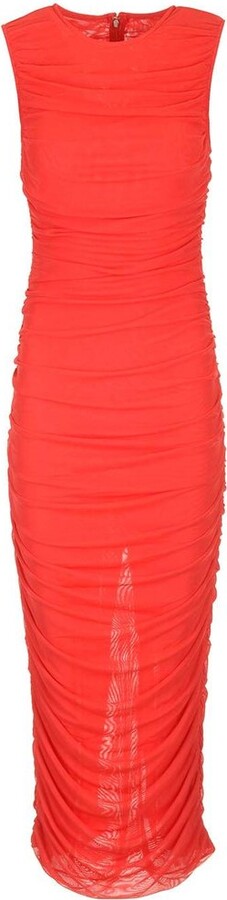 Rotate by Birger Christensen Mesh Sleeveless Midi Dress