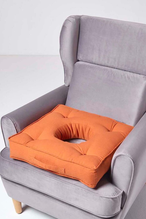 Homescapes Orthopaedic Cotton Armchair Booster Cushion ShopStyle