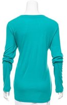 Thumbnail for your product : Piazza Sempione Long Sleeve Scoop Neck Top