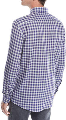 Ermenegildo Zegna Men's Plaid Cotton Sport Shirt