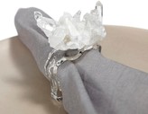 Thumbnail for your product : Eliská Crystal & Glass Napkin Rings - Quartz
