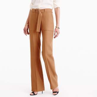 J.Crew Collection belted pant in Italian wool