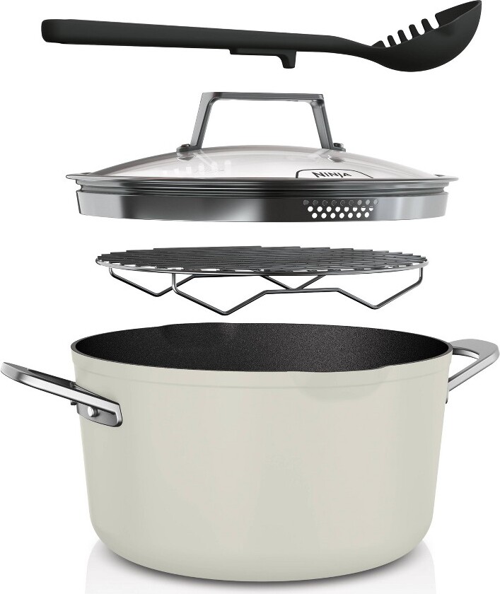 Ninja Foodi NeverStick Premium Set PossiblePot Vanilla Bean CW202WH