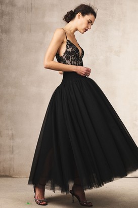 Monique Lhuillier Lace and tulle gown